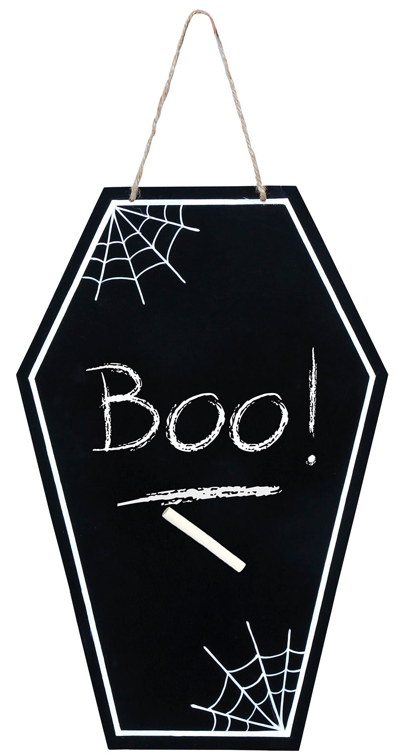 Halloween Kreidetafel 40 x 27 cm Sarg Grabstein