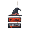 GP24645 – Halloween Hexen Willkommen Deko Schild – Farbe: Schwarz
