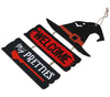 GP24645 – Halloween Hexen Willkommen Deko Schild – Farbe: Schwarz