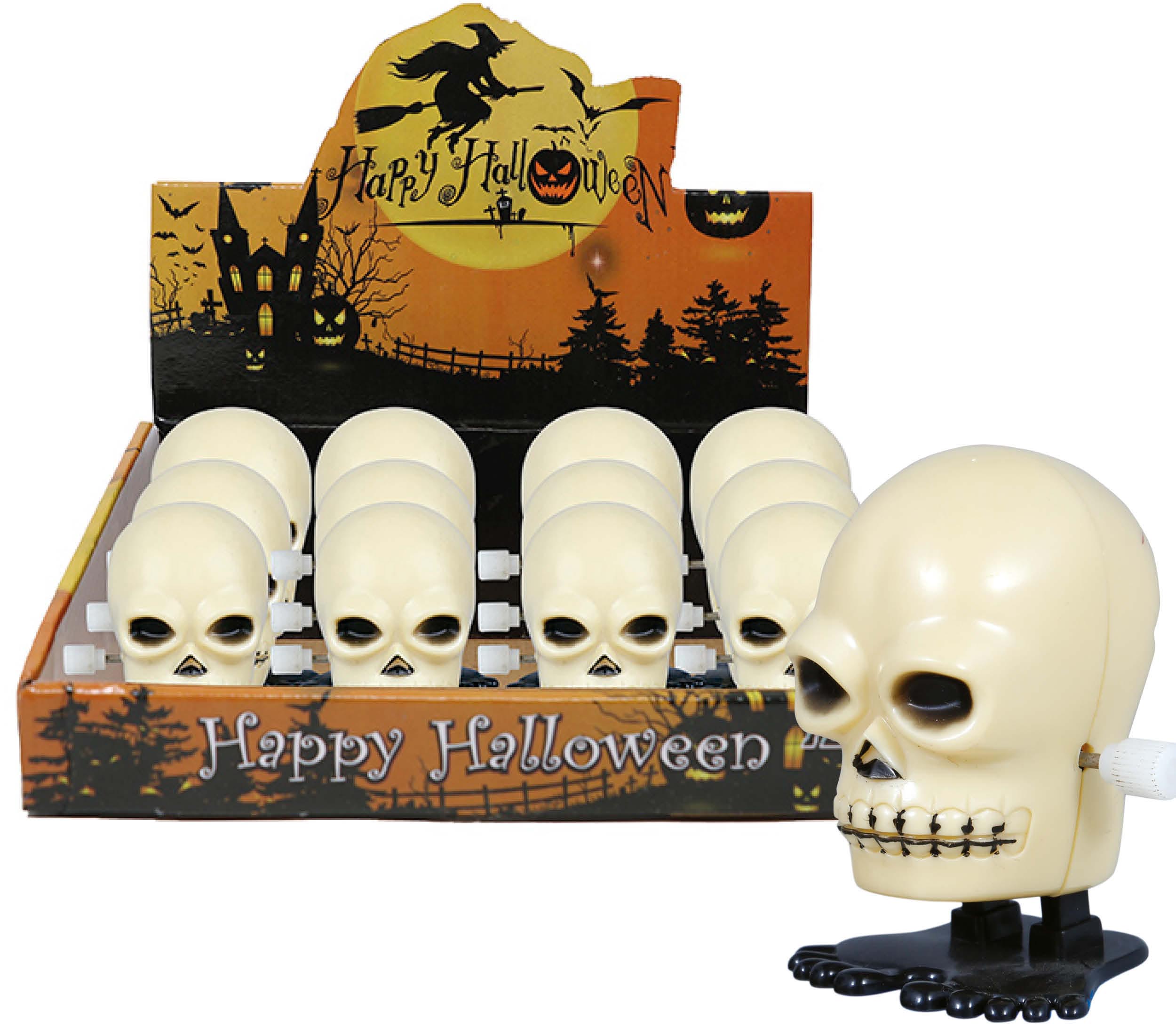 GP24653 – Skelett Totenkopf Wind Up – Farbe: Beige