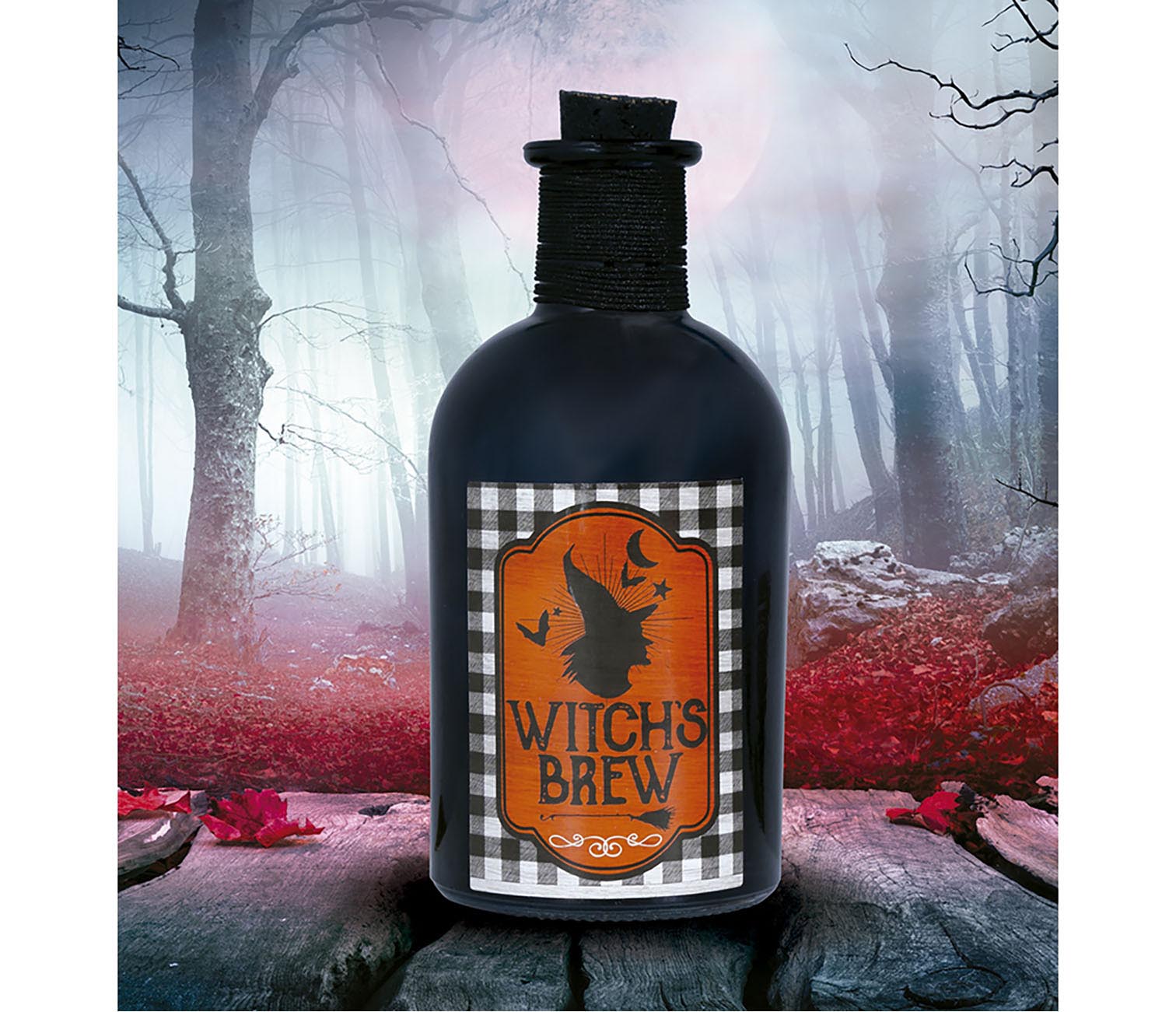 GP24655 – Halloween Flaschen Zaubertrank Gifttrank – Farbe: Schwarz
