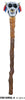 GP24675 – Voodoo Schädel Stab Mystischer – Farbe: Braun