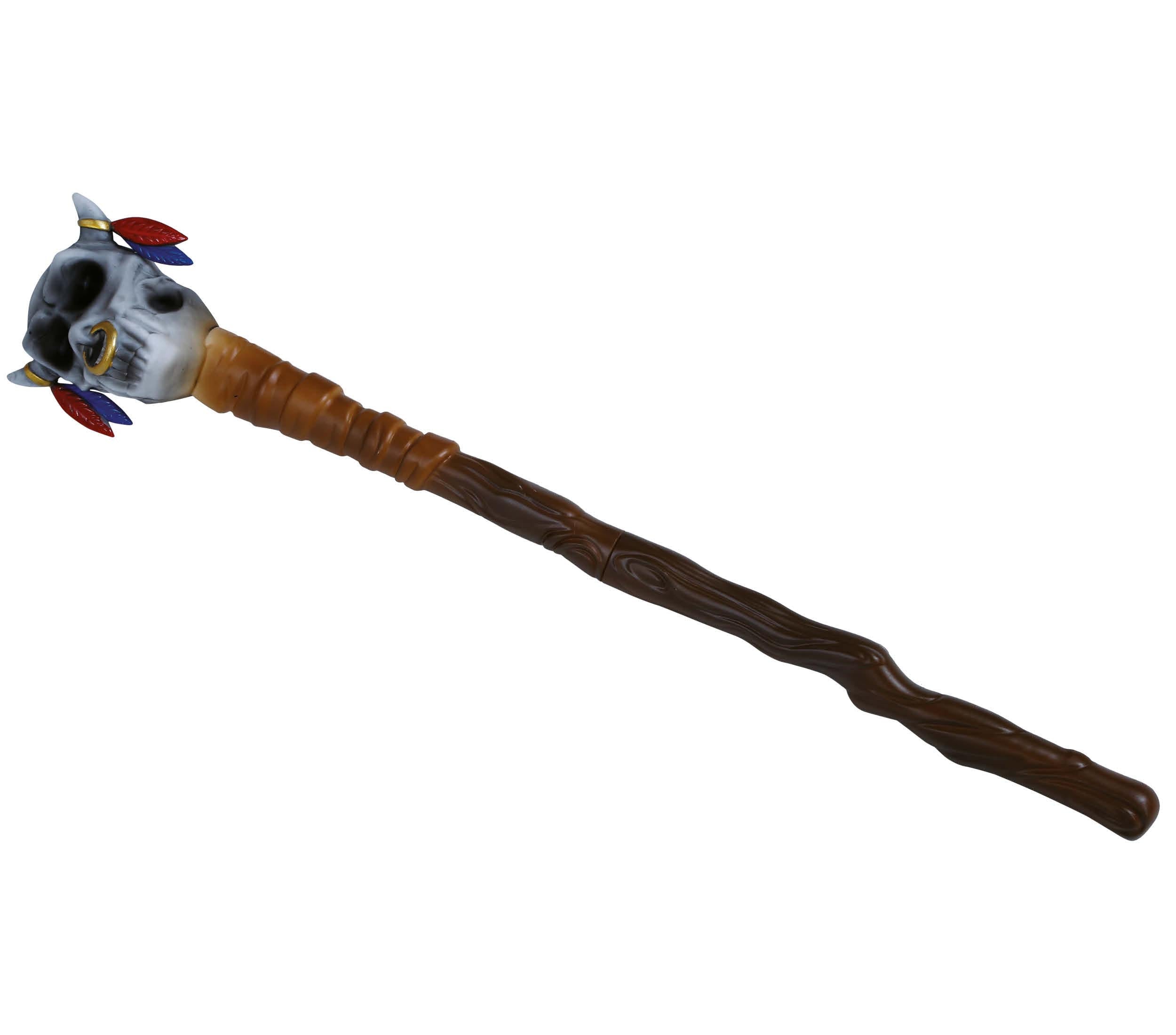 GP24675 – Voodoo Schädel Stab Mystischer – Farbe: Braun