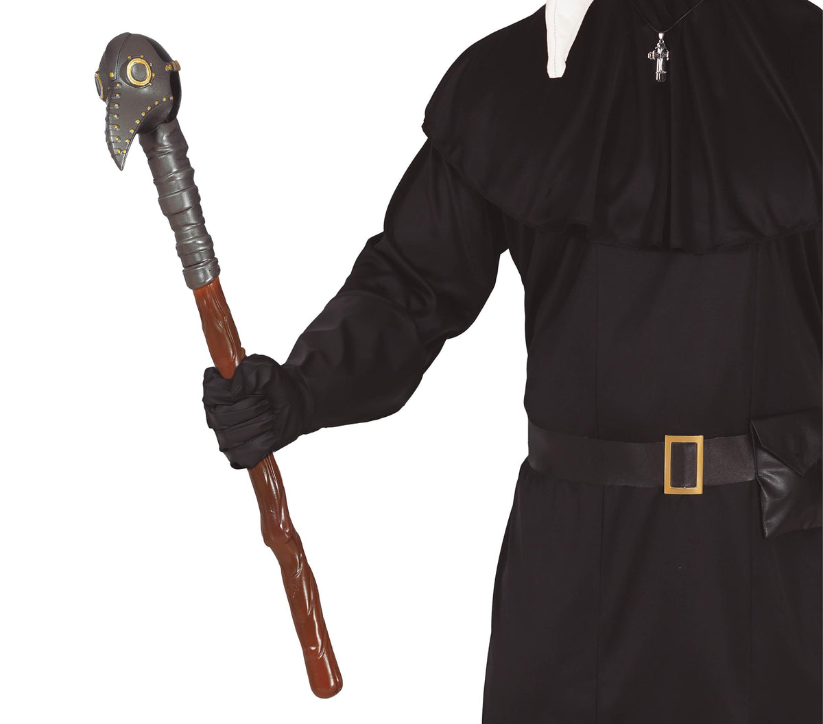 GP24676 – Mittelalter Halloween Plague Doctor Maske – Farbe: Grau