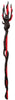 GP24678 – Dämonen Stab Komplettset Rot Schwarz – Farbe: Braun