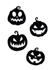 Halloween Kürbis Silhouetten Wandverzierung, Bild 2
