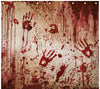 GP24699 – Clown Horror Duschvorhang Halloween Blutig – Farbe: Beige