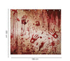 GP24699 – Clown Horror Duschvorhang Halloween Blutig – Farbe: Beige
