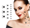 GP24709 – Halloween Spinnen Temporäre Tattoos – Farbe: Schwarz