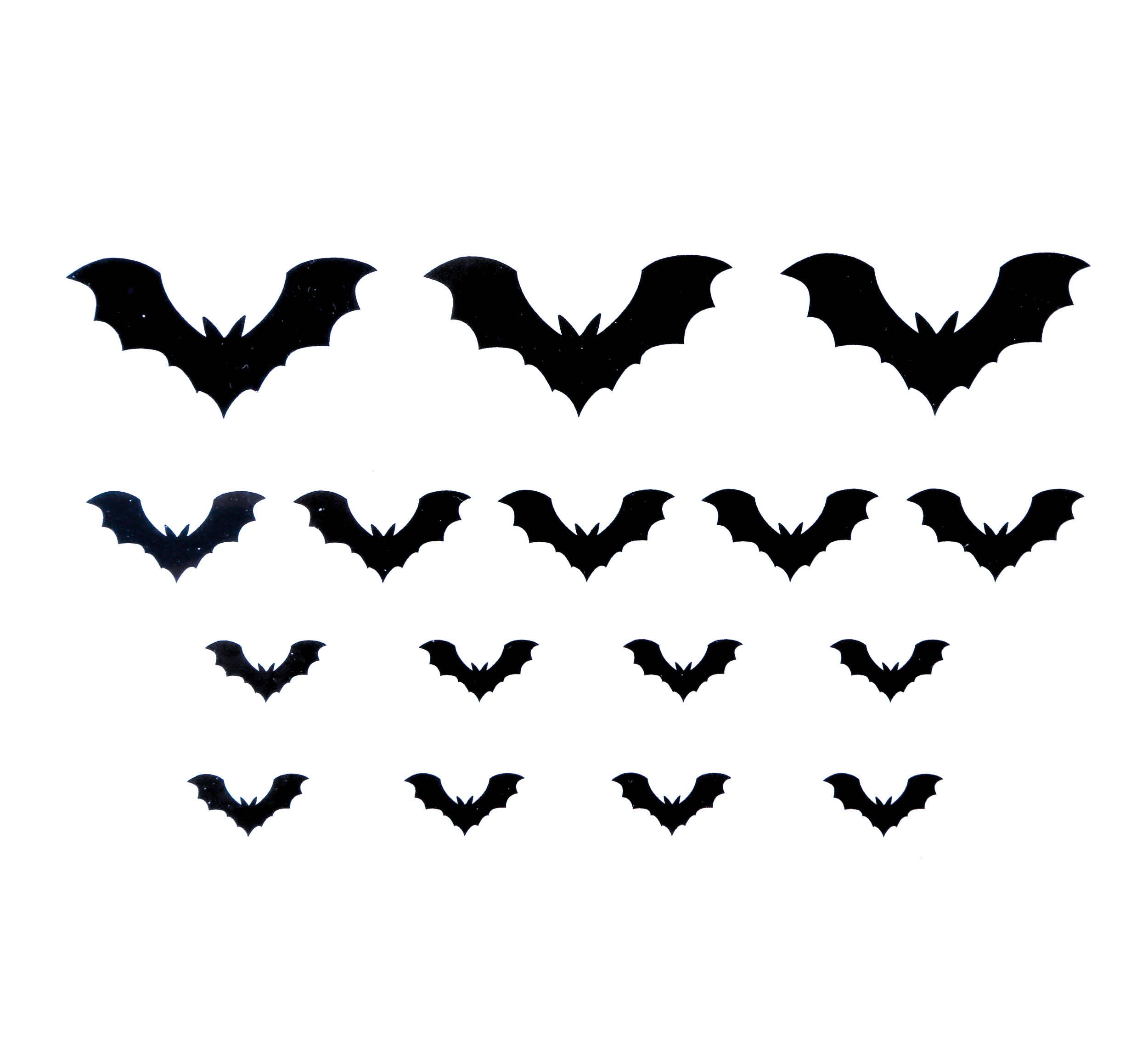 GP24710 – Halloween Fledermaus Tattoo Dekoration – Farbe: Schwarz