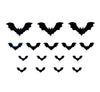 GP24710 – Halloween Fledermaus Tattoo Dekoration – Farbe: Schwarz