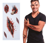 Offene Wunden Tattoos für Erwachsene 14 x 30 cm, Bild 1