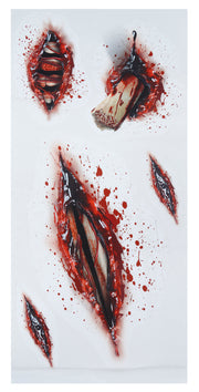Offene Wunden Tattoos für Erwachsene 14 x 30 cm, Bild 3