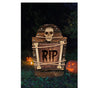 GP24735 – Halloween Grabstein Deko Skelett – Farbe: Grau