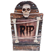 Grabstein Deko 56 cm RIP mit Totenkopf, Bild 4