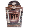 GP24735 – Halloween Grabstein Deko Skelett – Farbe: Grau