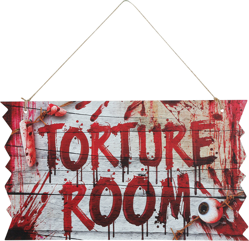 GP24744 – Halloween Zeichen Grusel Wanddeko Blutig – Farbe: Grau