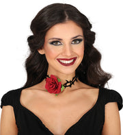 Rosen Choker für Damen mit Dornen, Bild 2