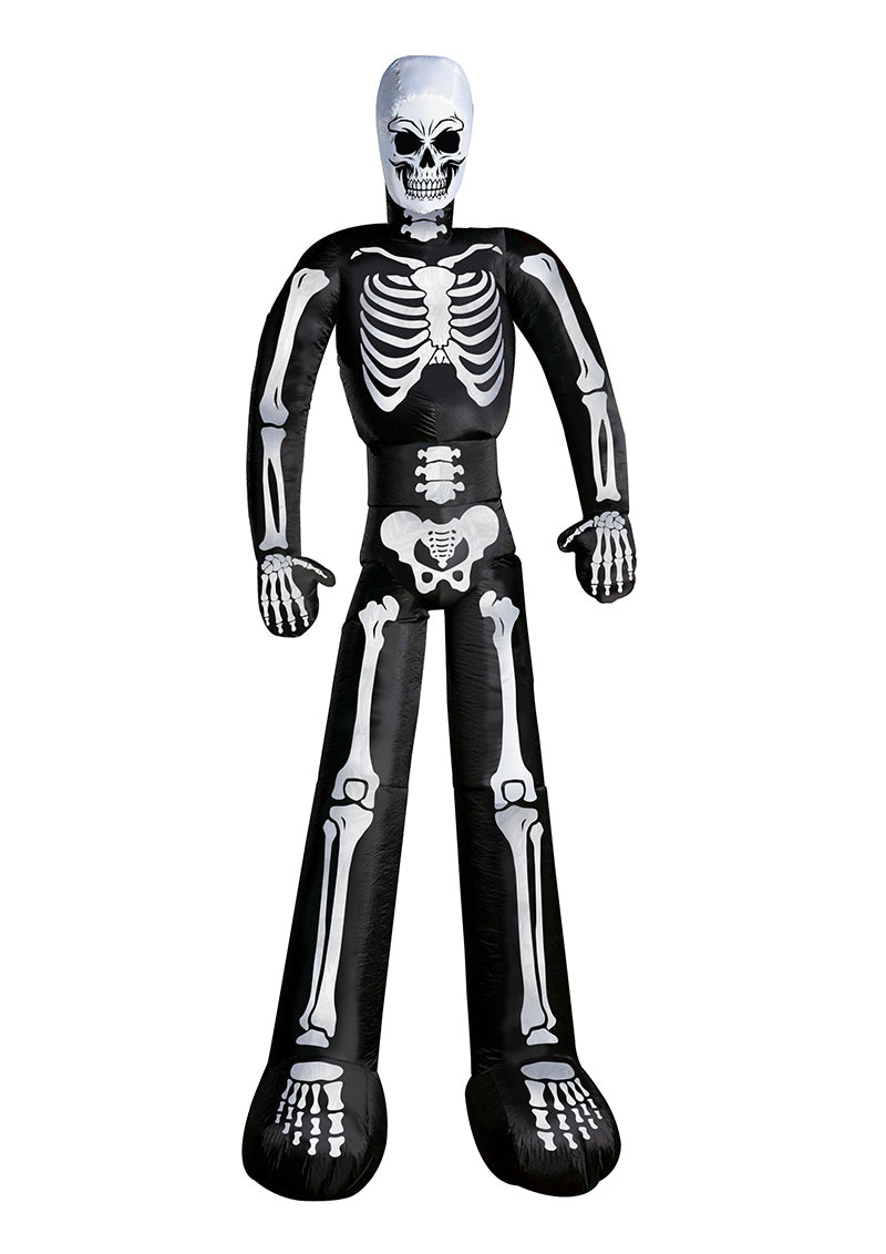 GP24783 – Skelett Gigant Halloween Aufblasfigur – Farbe: Schwarz