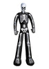 GP24783 – Skelett Gigant Halloween Aufblasfigur – Farbe: Schwarz