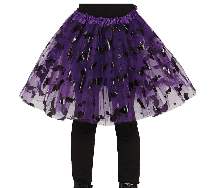 GP24812 – Hexe Halloween Tutu Rock Orange Lila – Farbe: Lila, Ansicht 2