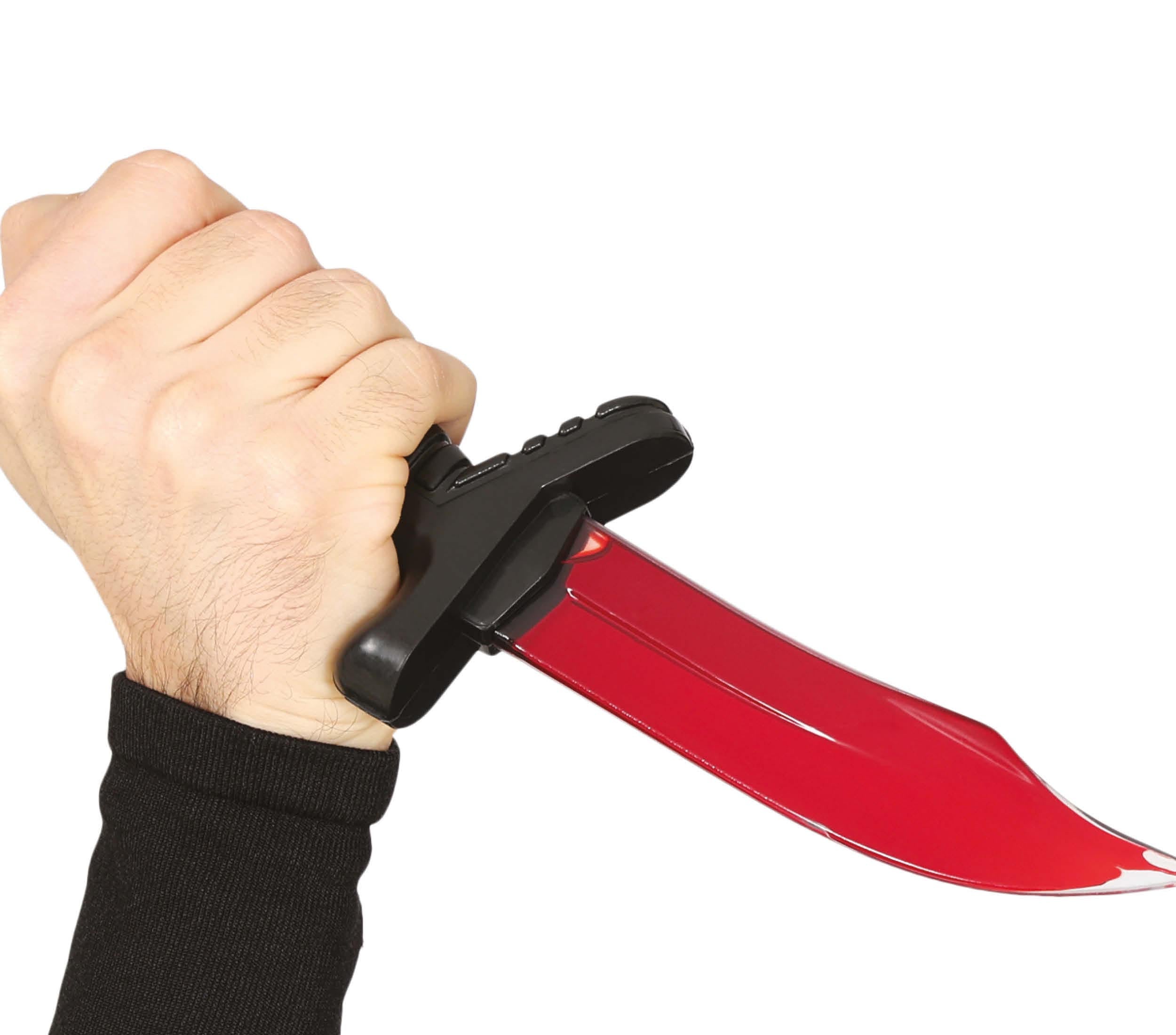 GP24822 – Halloween Schockmesser Horror Requisit – Farbe: Silber