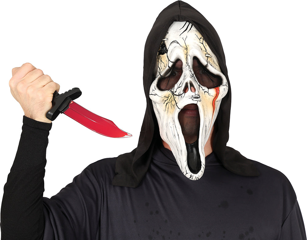 GP24822 – Halloween Schockmesser Horror Requisit – Farbe: Silber