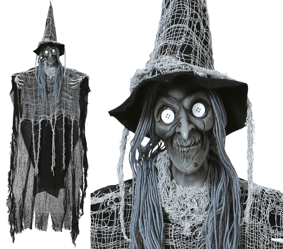Hexe Halloween Figur Dekoration Spukhaus