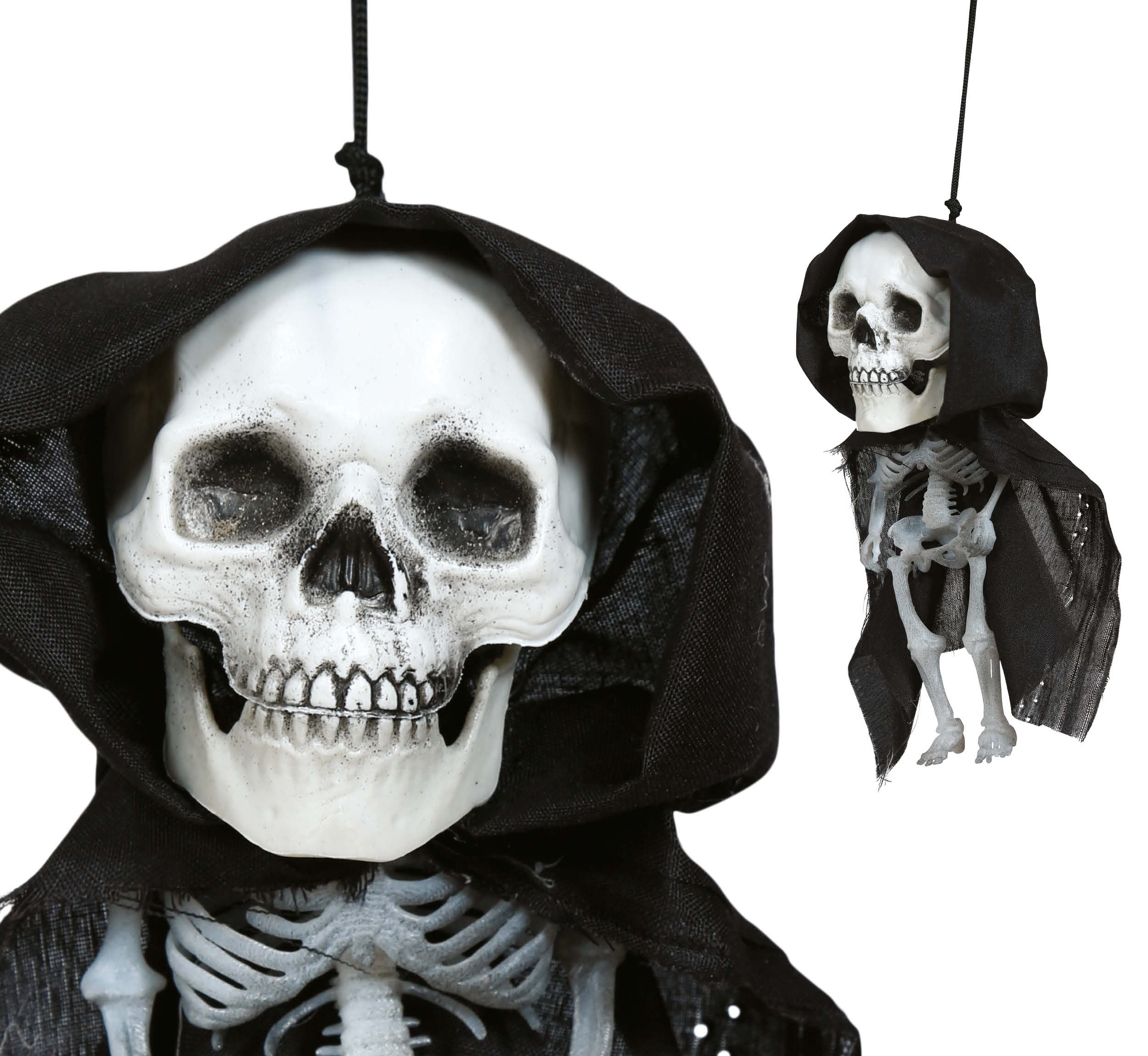 GP24874 – Halloween Skelett Deko Figur Großkopf – Größe: Standard