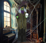 Hexe Schädel Halloween Hängehorror, Bild 2