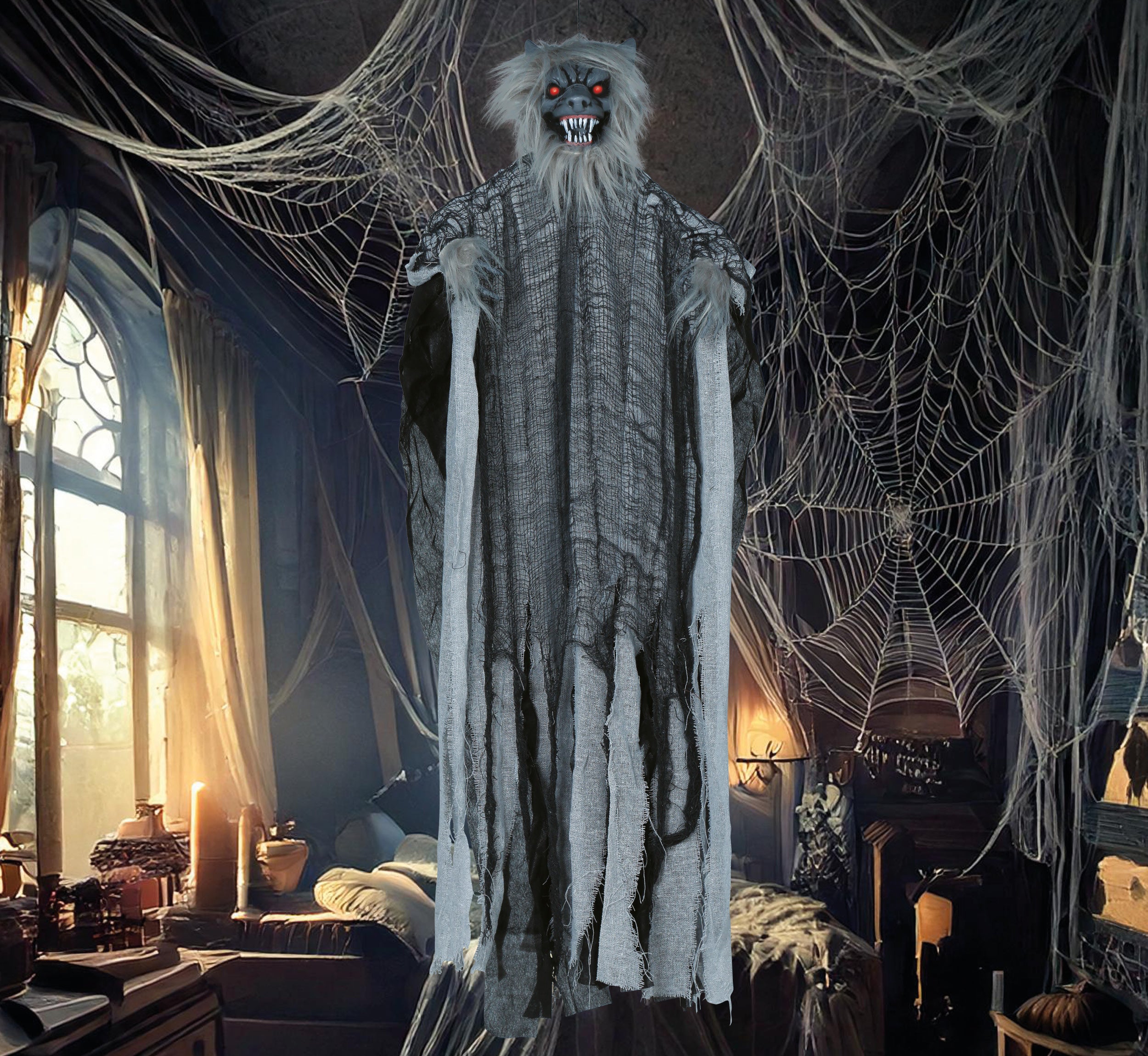 GP24903 – Werwolf Halloween Hängebild Unheimliche Figur – Größe: Standard