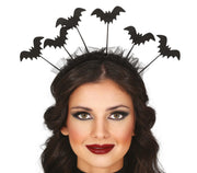 Fledermaus Haarreif für Damen schwarz, Bild 1