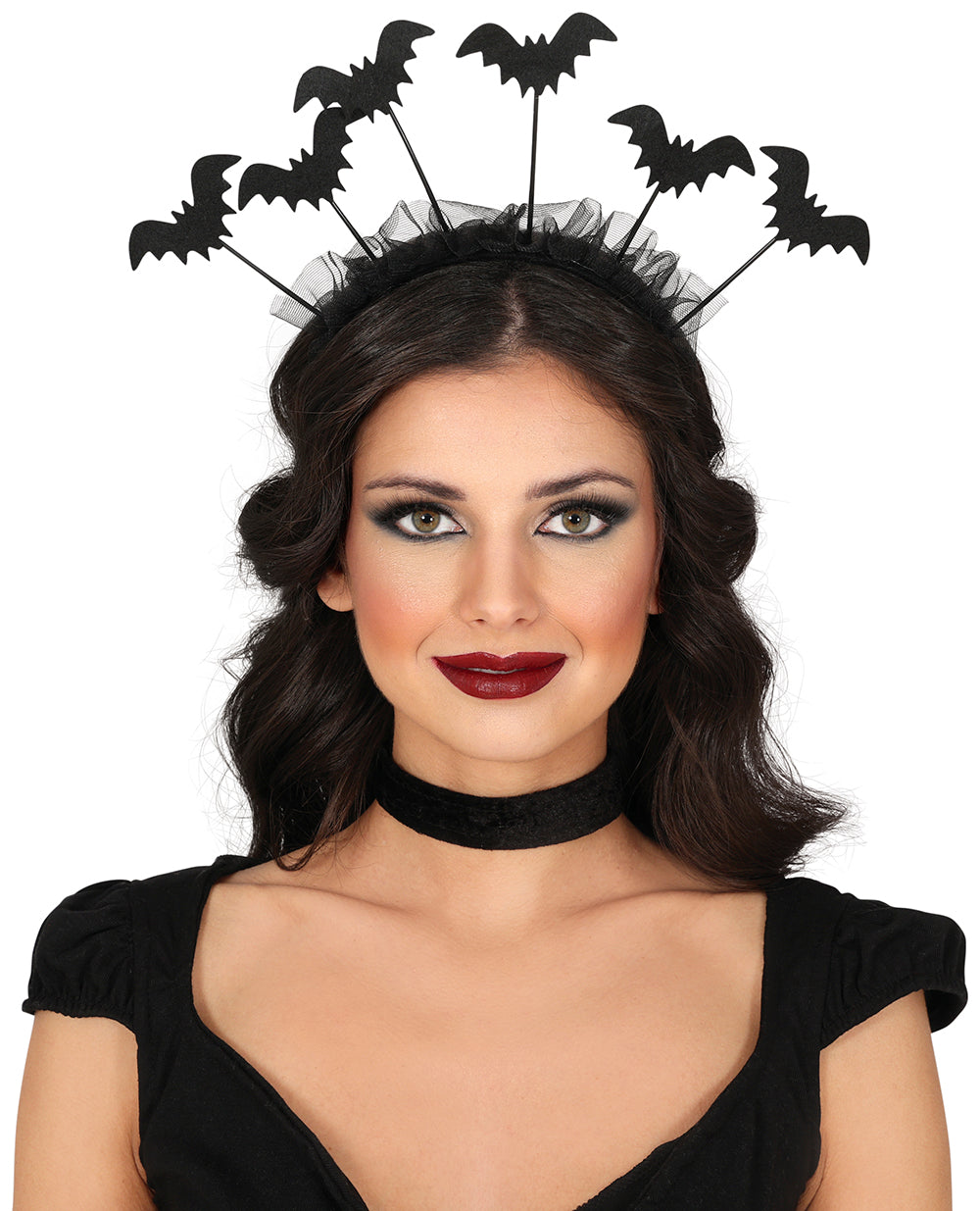 GP24920 – Fledermaus Stirnband Halloween Gothic – Farbe: Schwarz
