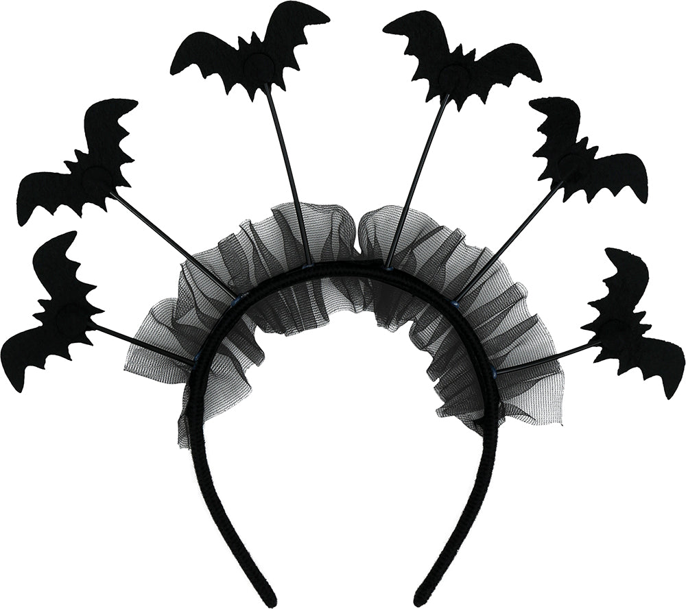 GP24920 – Fledermaus Stirnband Halloween Gothic – Farbe: Schwarz