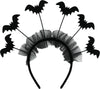 GP24920 – Fledermaus Stirnband Halloween Gothic – Farbe: Schwarz