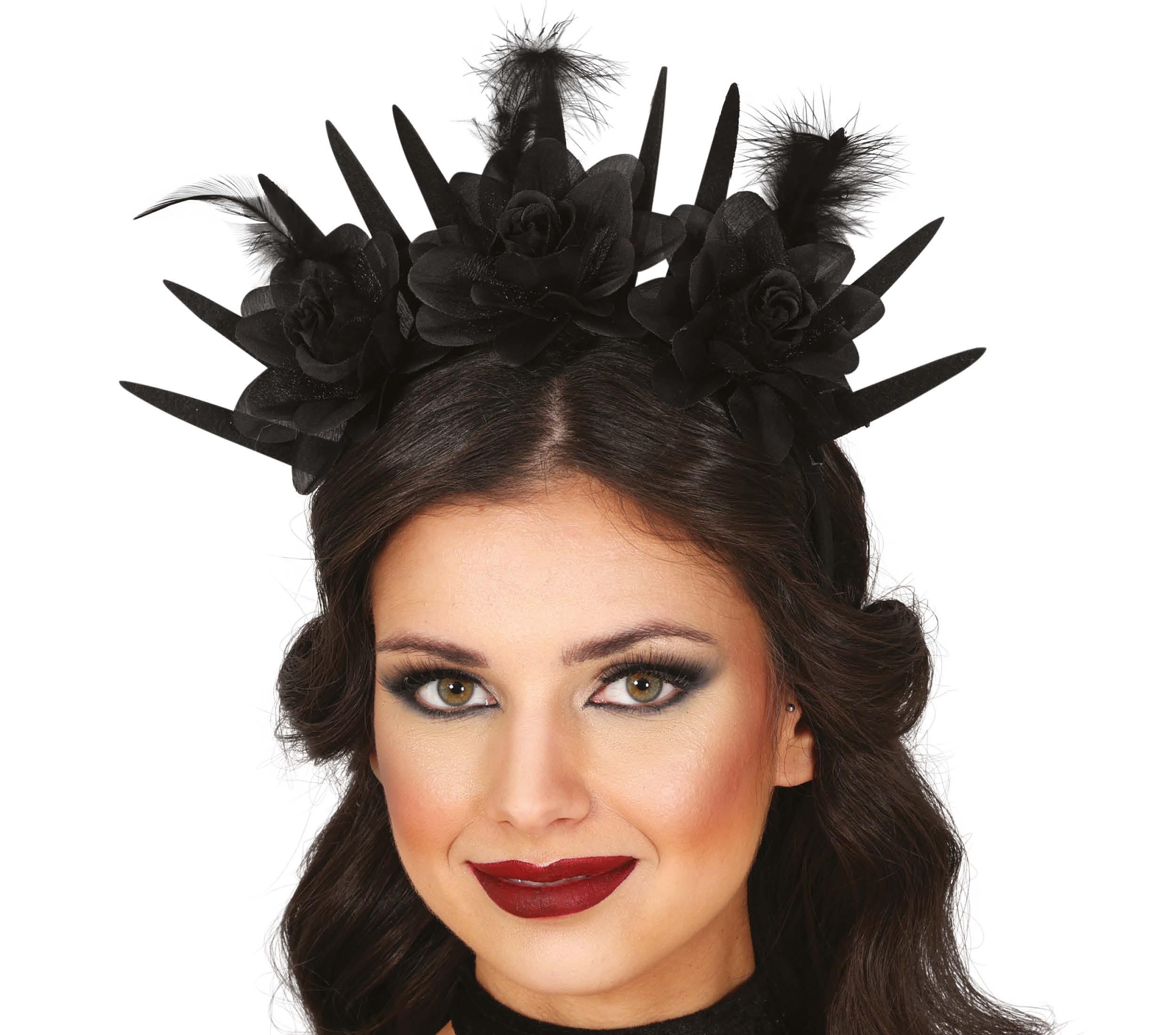 GP24923 – Prinzessin Königin Halloween Haarreif – Farbe: Schwarz
