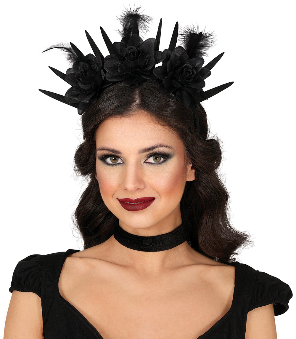 GP24923 – Prinzessin Königin Halloween Haarreif – Farbe: Schwarz