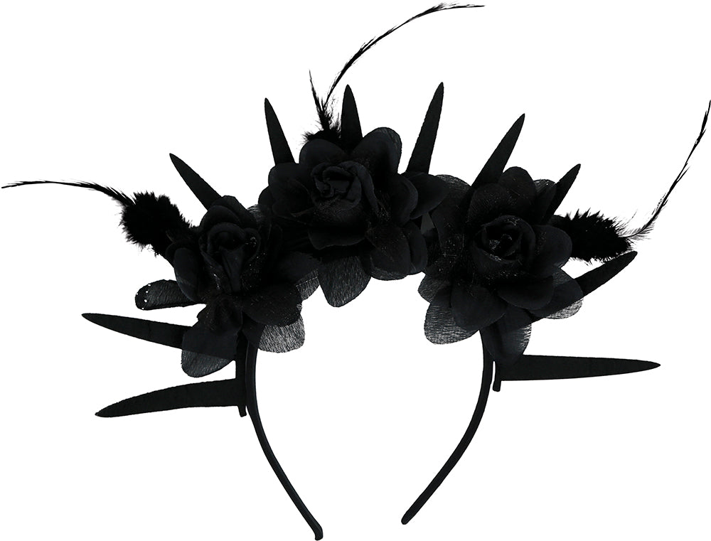 GP24923 – Prinzessin Königin Halloween Haarreif – Farbe: Schwarz