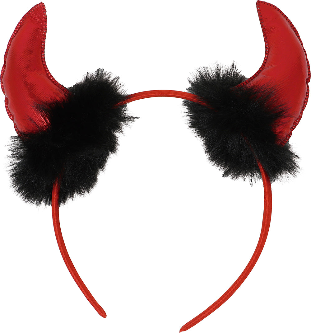 GP24925 – Dämonisches Halloween Stirnband Trident – Farbe: Rot