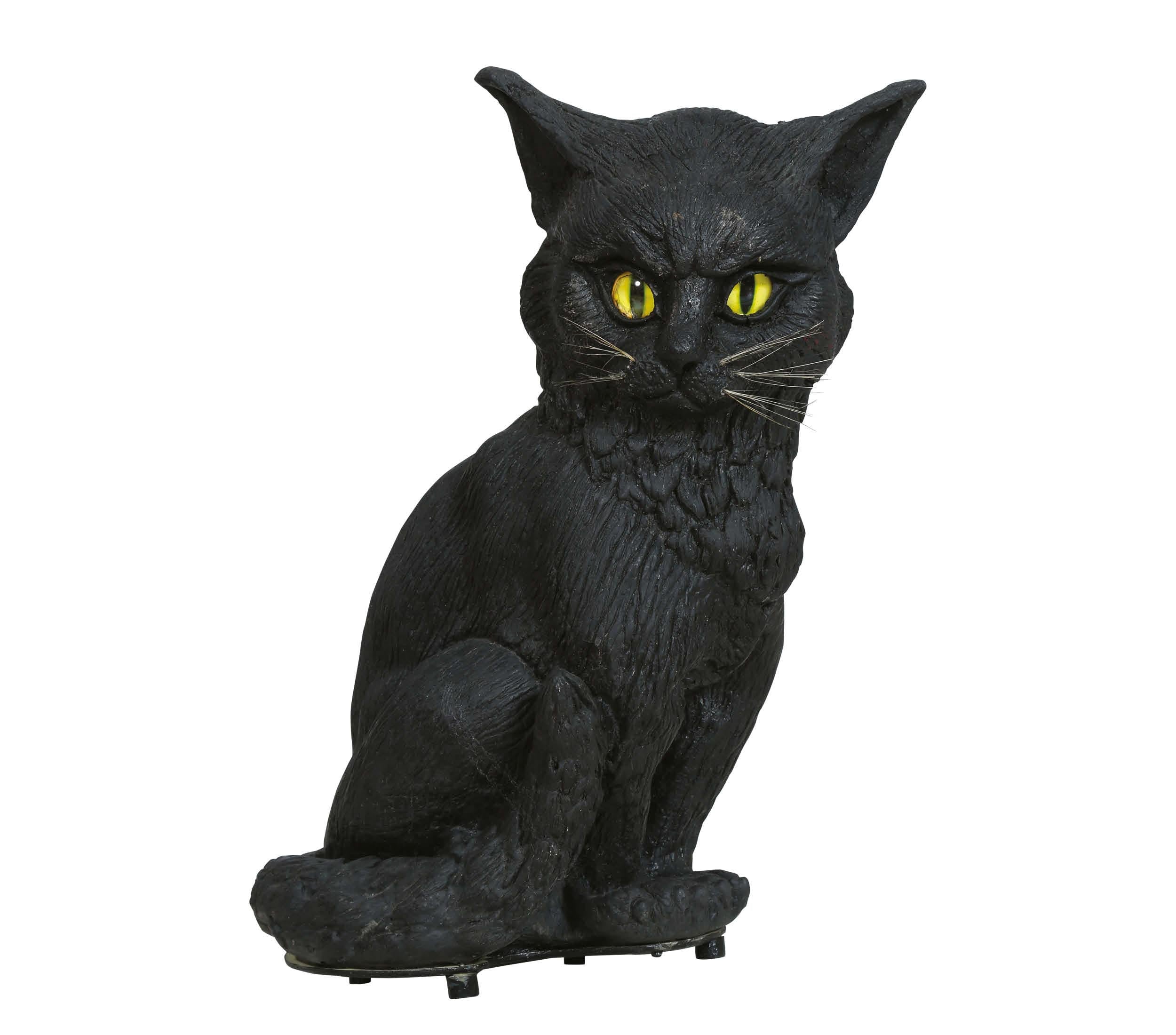 GP24933 – Tierische Halloween Katze Mit Gelben Augen – Größe: Standard