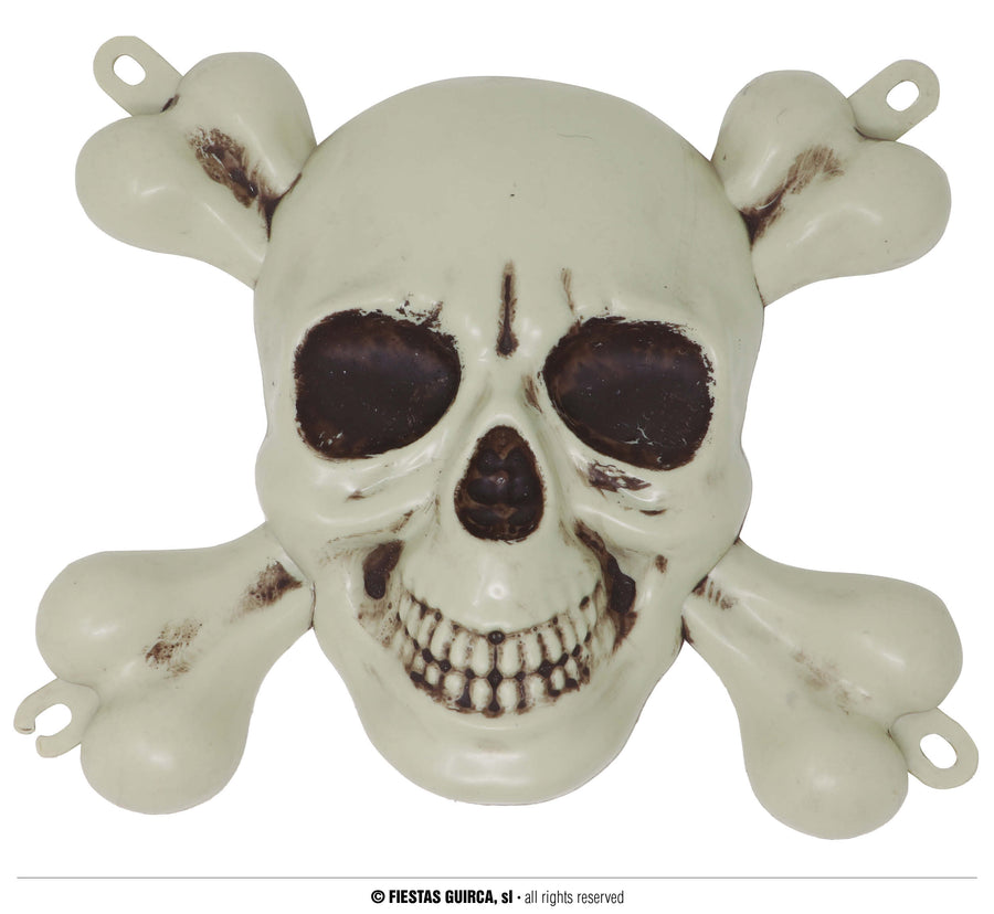 Piraten Totenkopf mit Knochen 25 x 30 cm