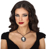 GP24948 – Halloween Medaillon Kette Stilvolle Büste – Größe: Standard