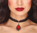 Spitzen Choker für Damen 5 cm Anhänger