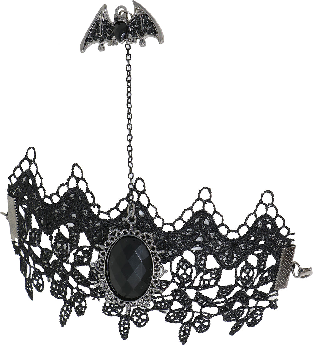 GP24955 – Vampir Armband Ring Kombination Mystische – Farbe: Schwarz