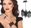 GP24955 – Vampir Armband Ring Kombination Mystische – Farbe: Schwarz