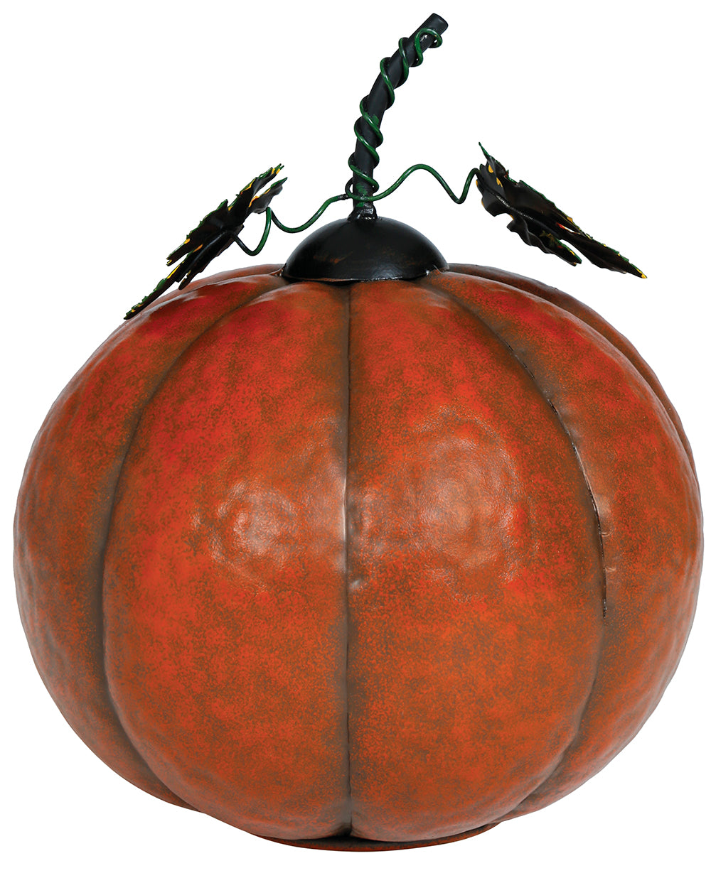 GP24957 – Halloween Kürbis Grusel Deko Kürbis – Farbe: Orange, Schwarz, Silber, Gold