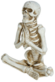 Halloween Skelett Figur Meditation Yoga, Bild 4