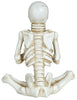 GP24962 – Halloween Skelett Figur Meditation Yoga – Farbe: Weiß