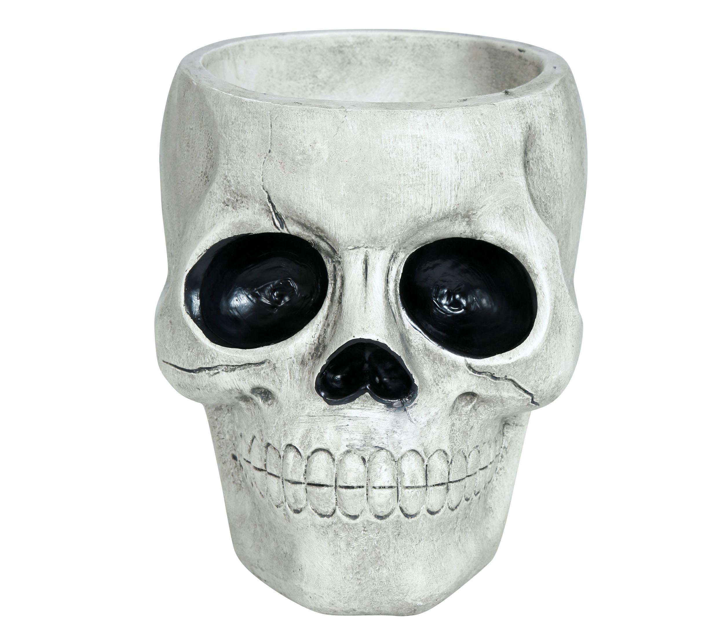 GP24964 – Skelett Deko Schädel Schale Halloween – Farbe: Weiß