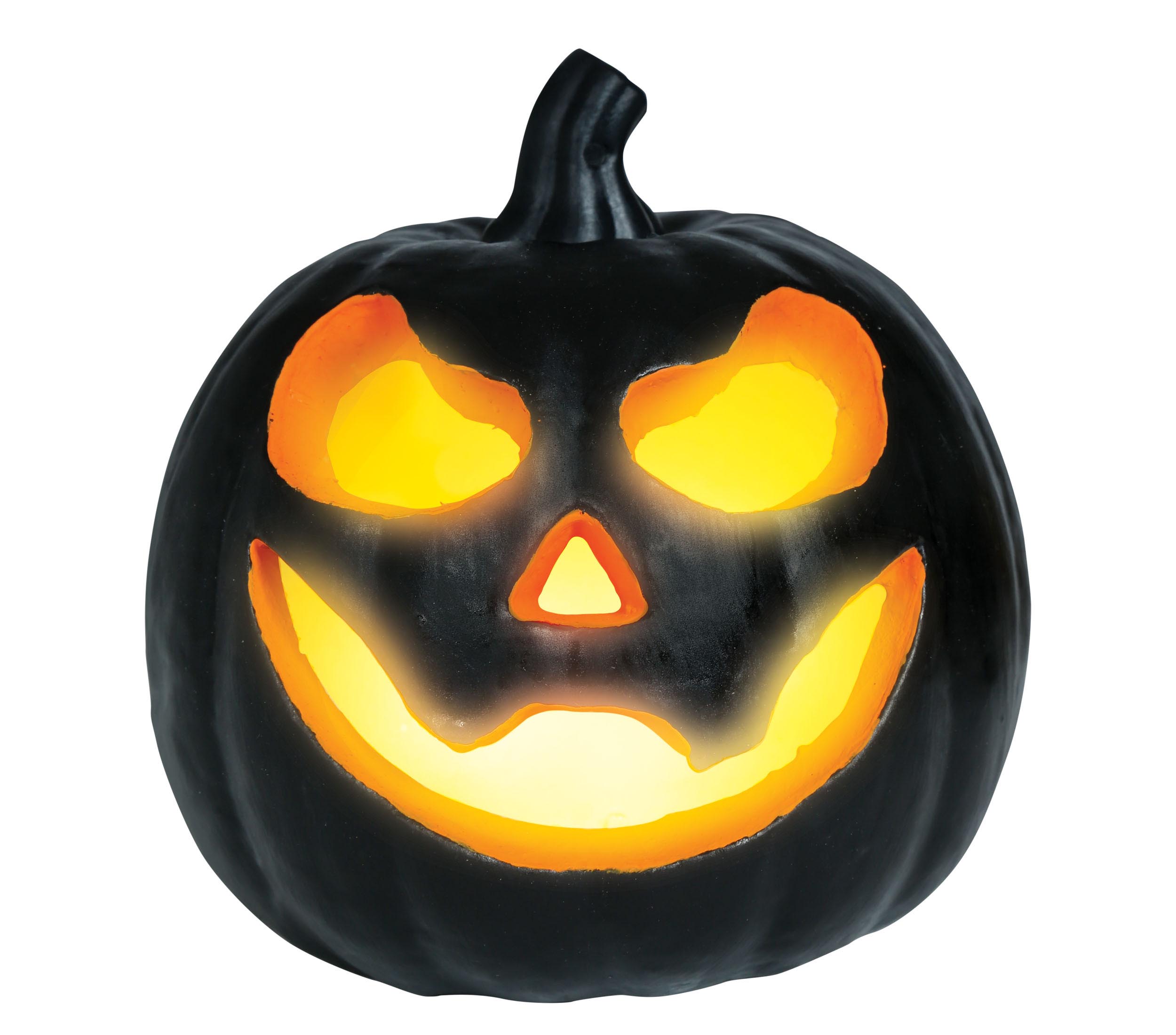GP24971 – Halloween Kürbis Dekoration Gruseliges Gesicht – Farbe: Schwarz